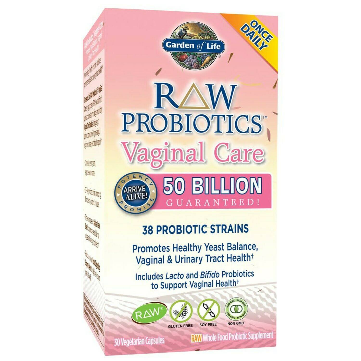 GARDEN OF LIFE Raw Probiotics Vaginal Care 30 caps