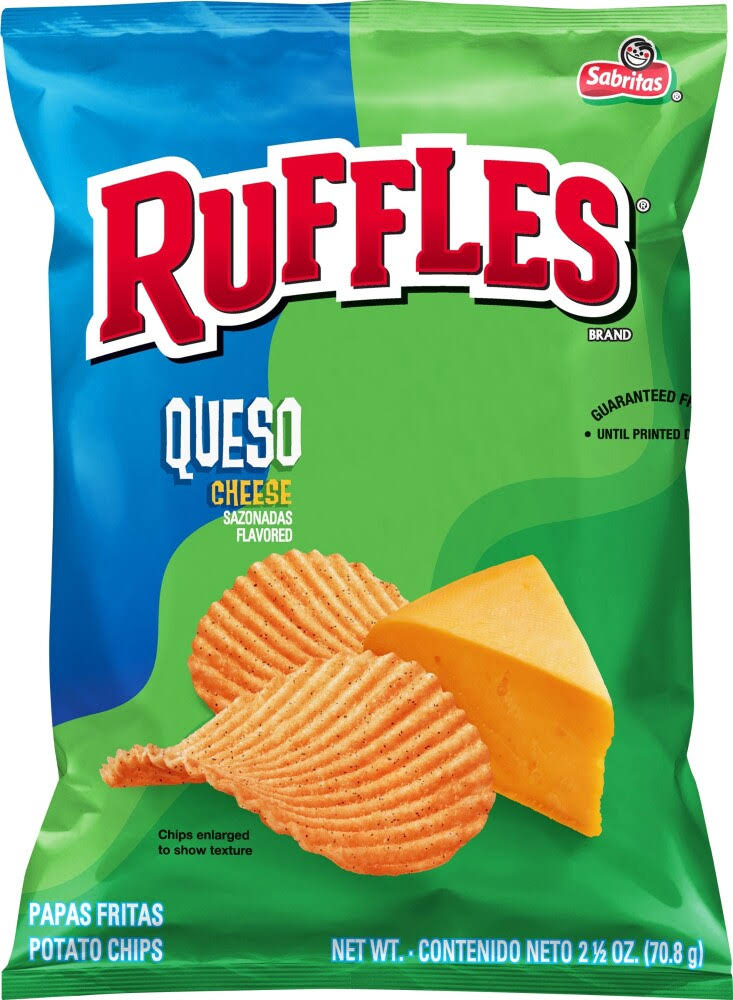 Ruffles Queso Cheese Potato Chips - 2.5 oz