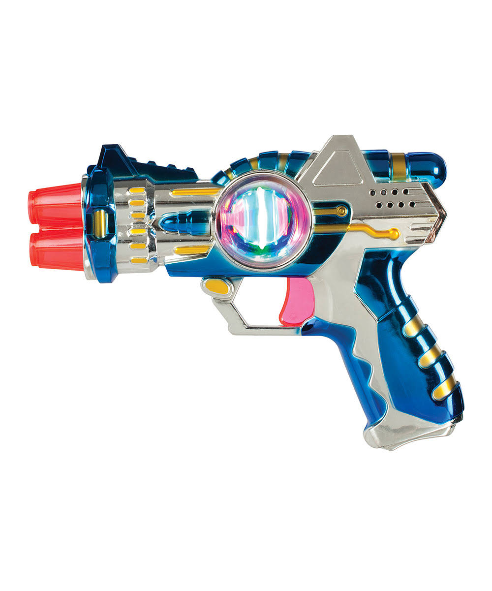 Toysmith 9480 7" Mini Space Blaster Toy Assorted Colors