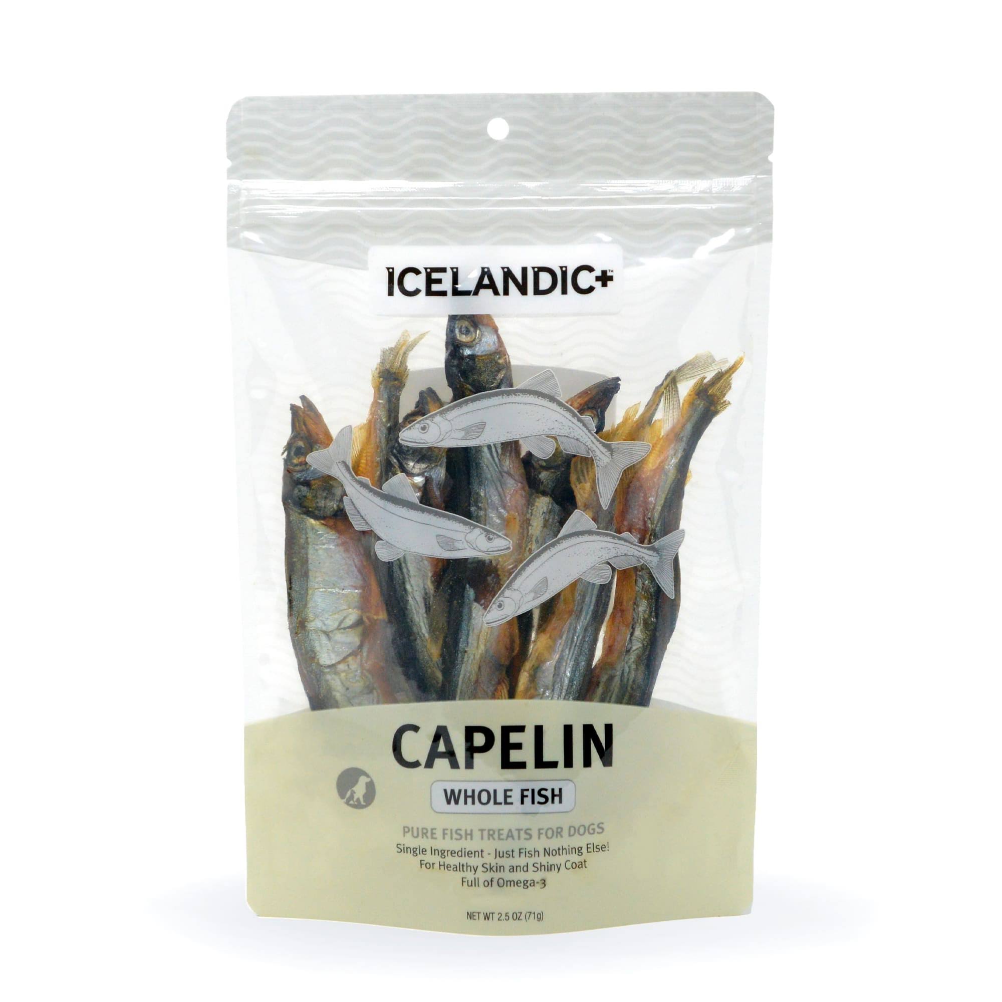 Icelandic+ Capelin Whole Fish Dog Treats - 2.5 oz
