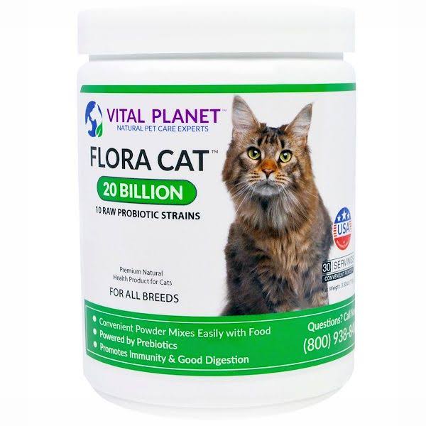 Vital Planet Flora Cat Daily Probiotic - 20 Billion, 3.92oz, 30 Servings