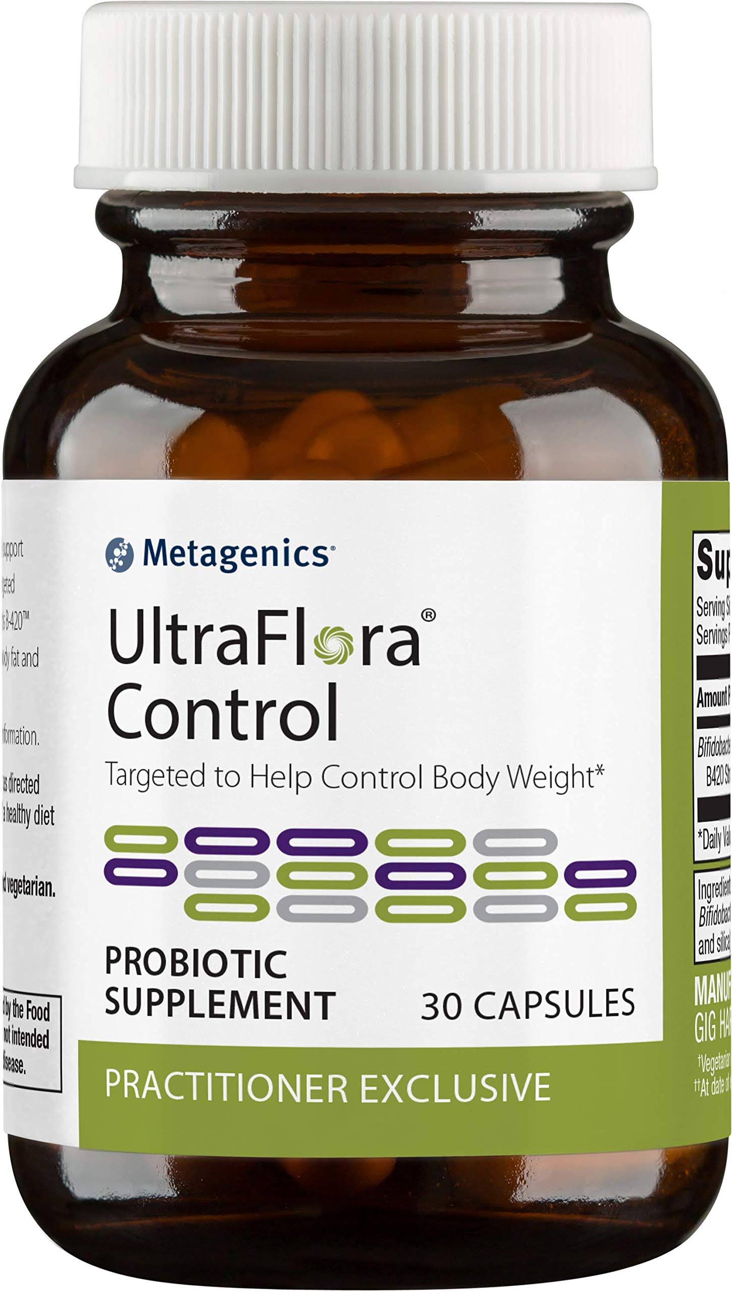 Metagenics UltraFlora Control, Daily Probiotic Supplement To Help Support Healthy Body Weight Regulation - 30 Servings