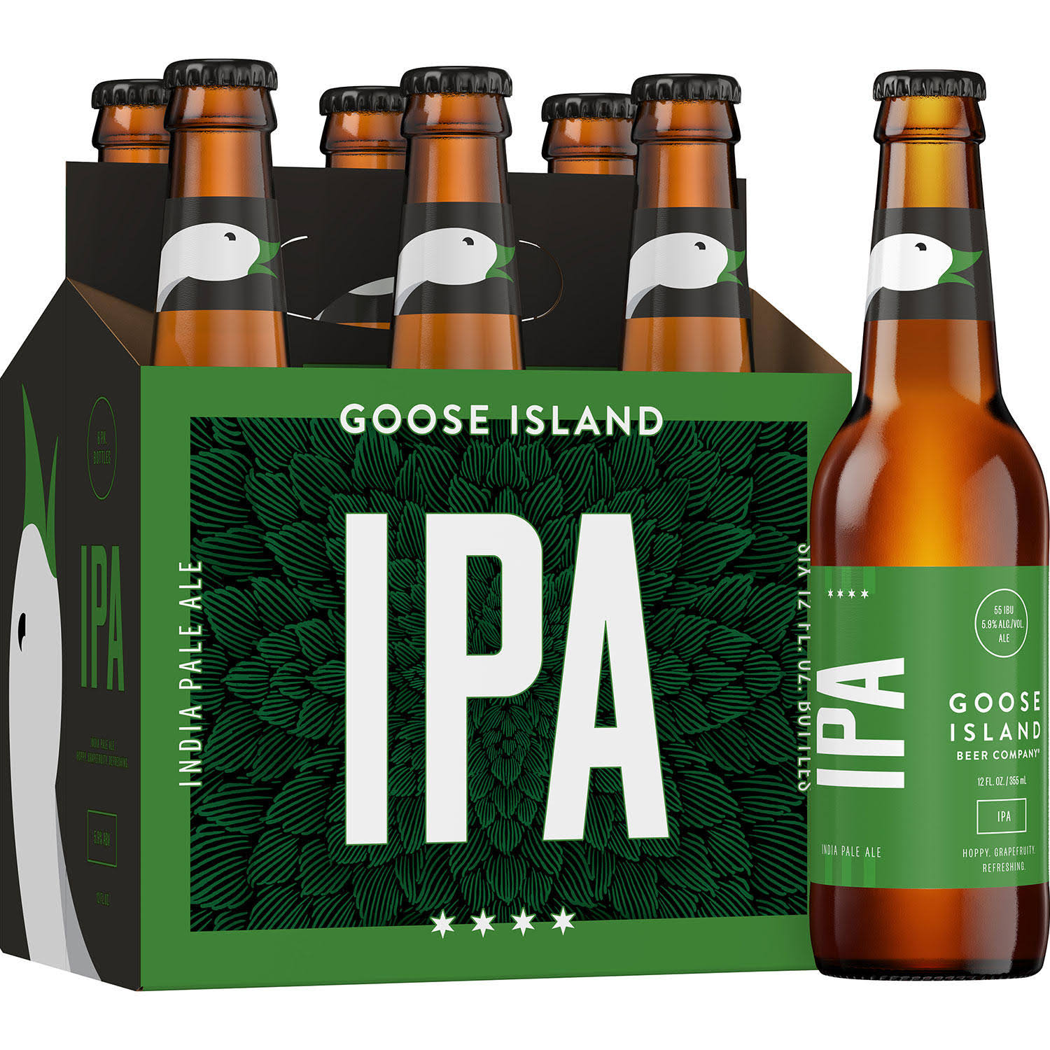 Goose Island India Pale Ale Beer - 12 fl oz, 6 pack