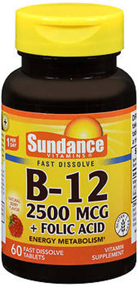 Sundance Vitamin B12 Plus Folic Tablets - 60ct