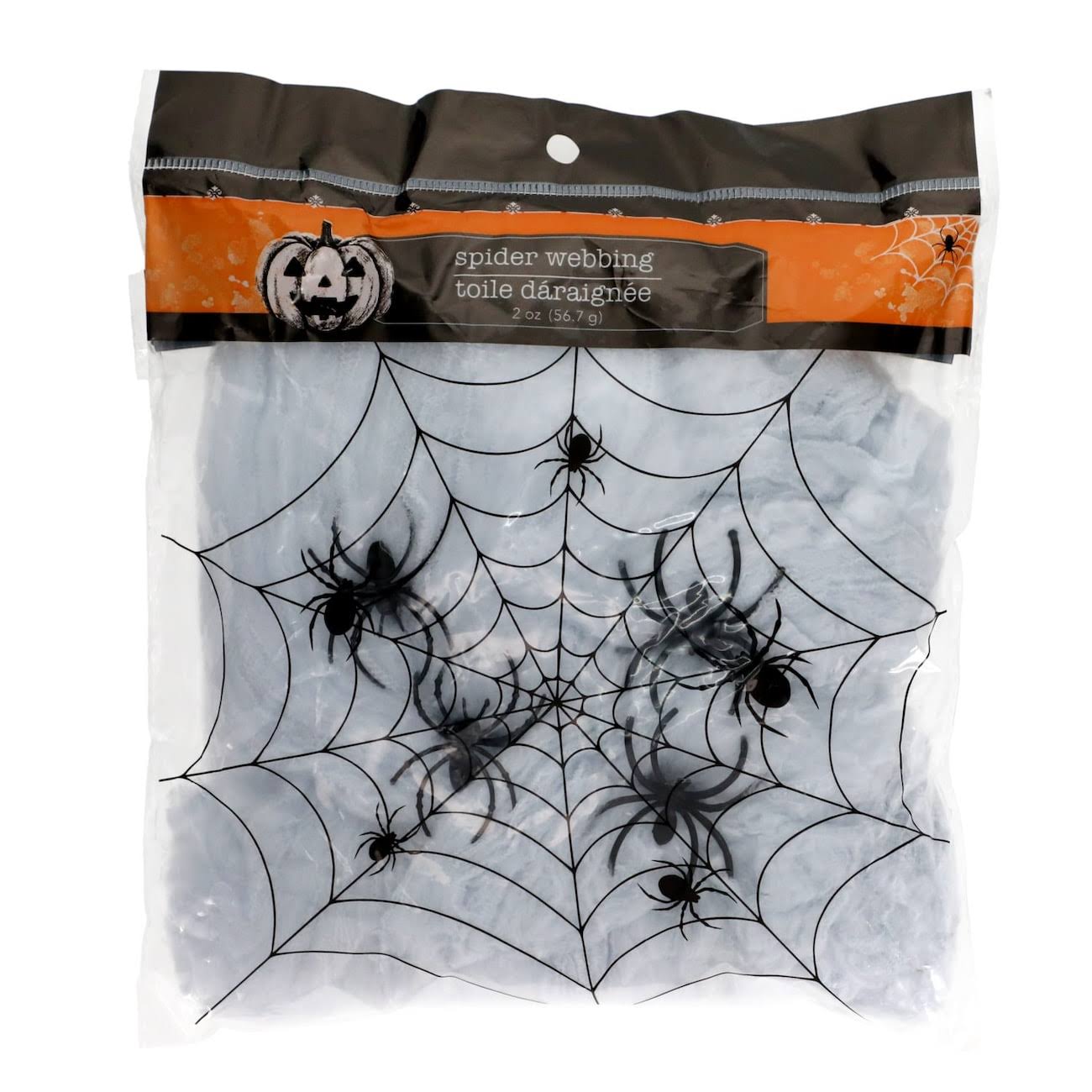 Dollar Tree Spider Web with Spiders - 2 oz