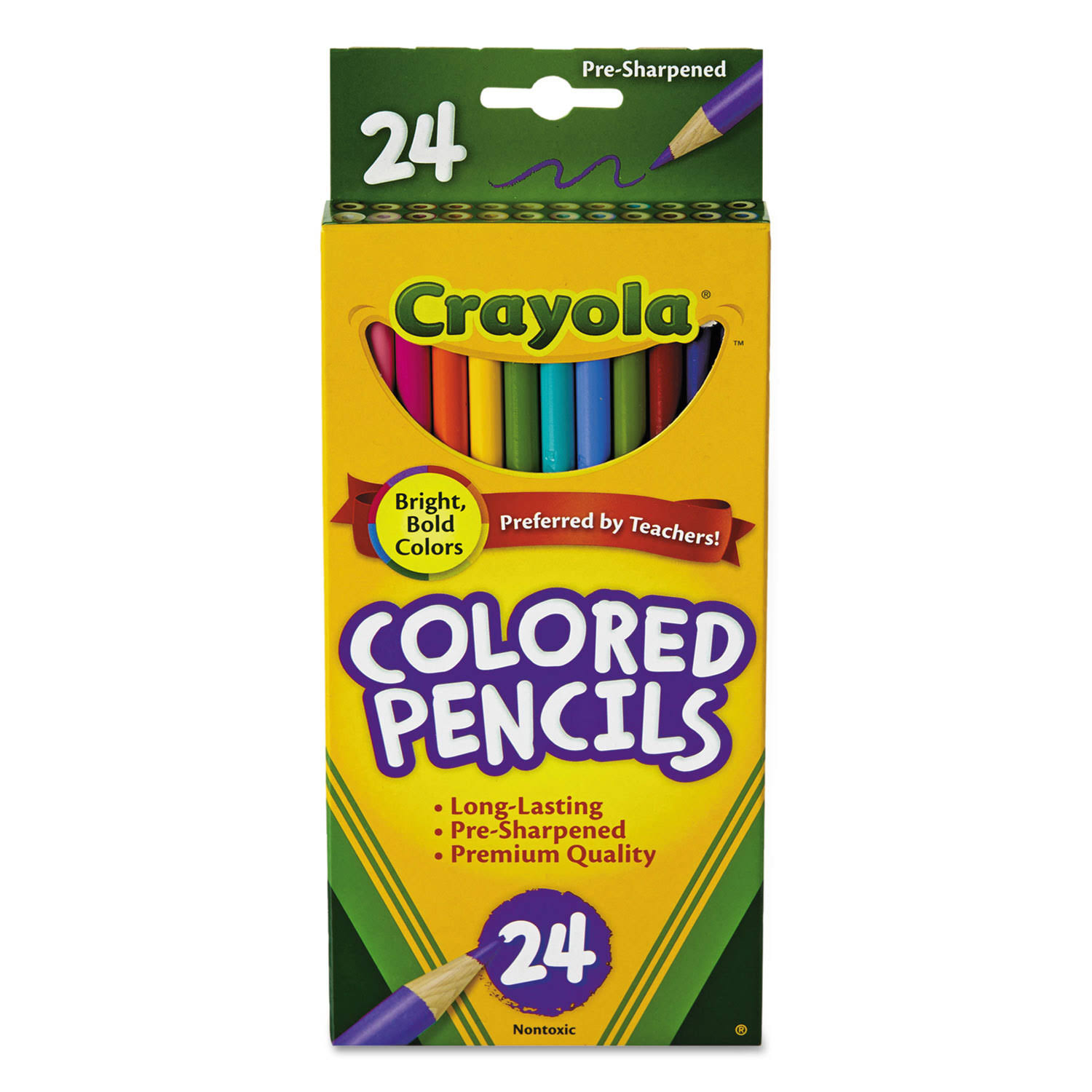 Crayola Colored Pencils - Assorted Colors, 24 Count