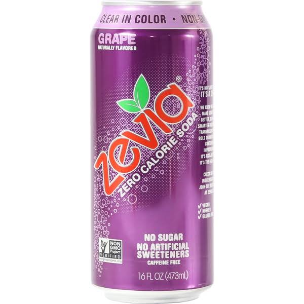 Zevia Zero Calorie Soda - Grape