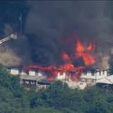 2-alarm fire engulfs building at Camp Airey in Thurmont