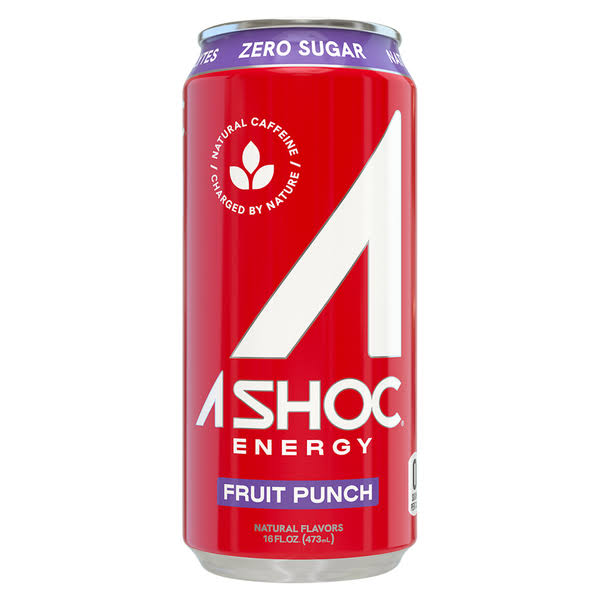 A Shoc Smart Energy Fruit Punch Flavor Energy Drink - 16 fl oz