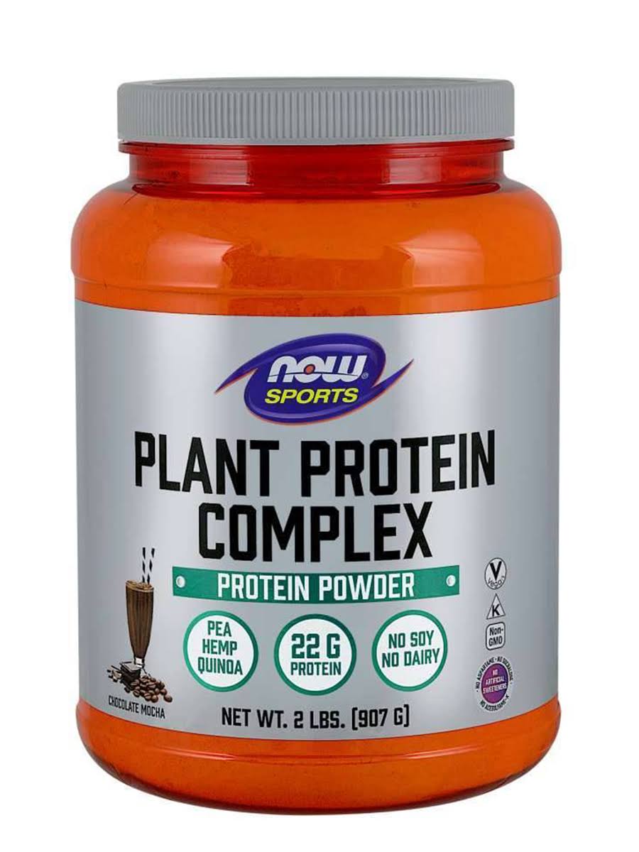 Now Sports Plant Protein Complex Protein Powder - 907g, Chocolate Mocha