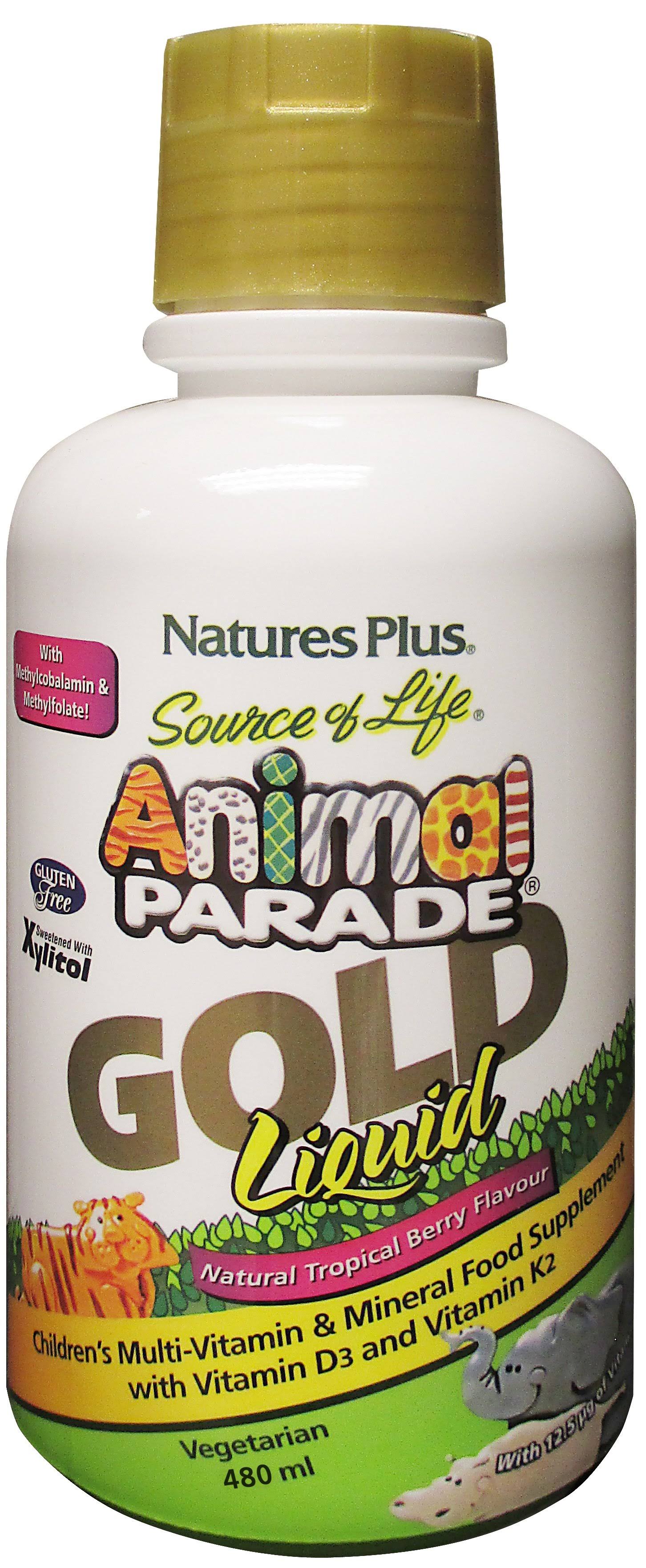 Nature's Plus Source of Life Animal Parade Gold Liquid - Natural Tropical Berry Flavour