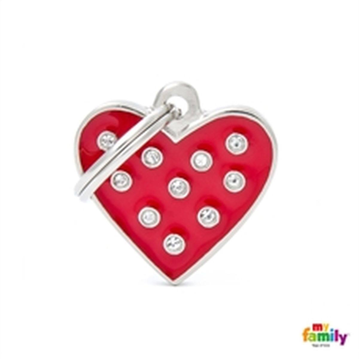 MyFamily Tag Red Heart Plate