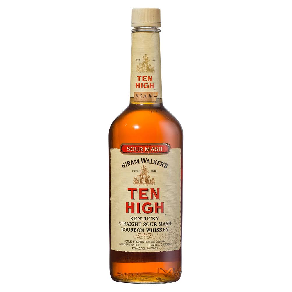 Hiram Walkers Ten High Kentucky Straight Bourbon Vintage 750ml