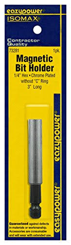 Eazypower 73281 0.25 in. Magnetic Bit Holder, Stainless Steel