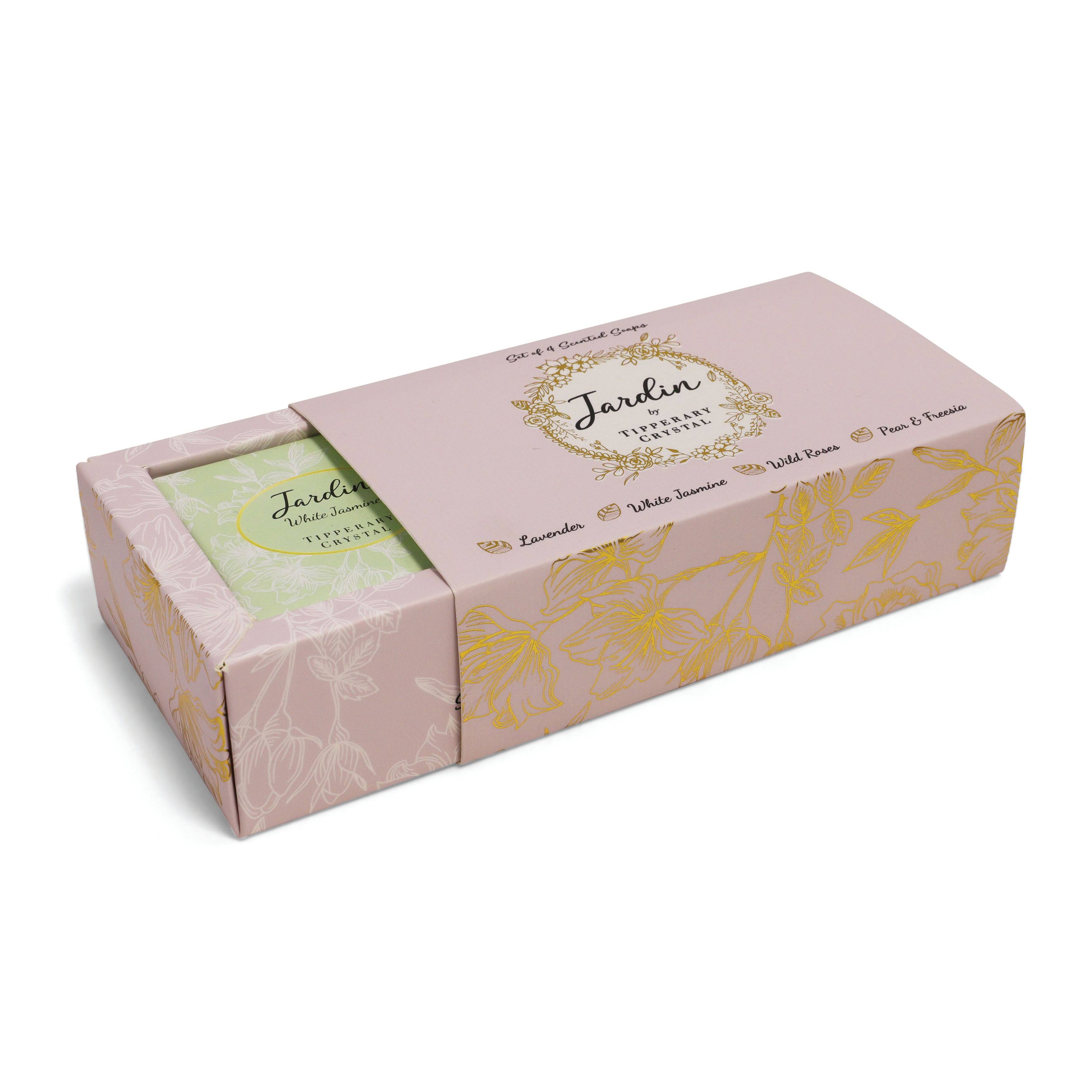 Tipperary Crystal Jardin Set of 4 Scented Soaps