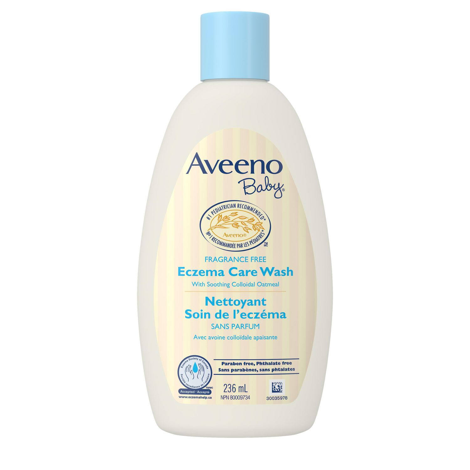 Aveeno Baby Eczema Care Body Wash - Unscented, 236ml