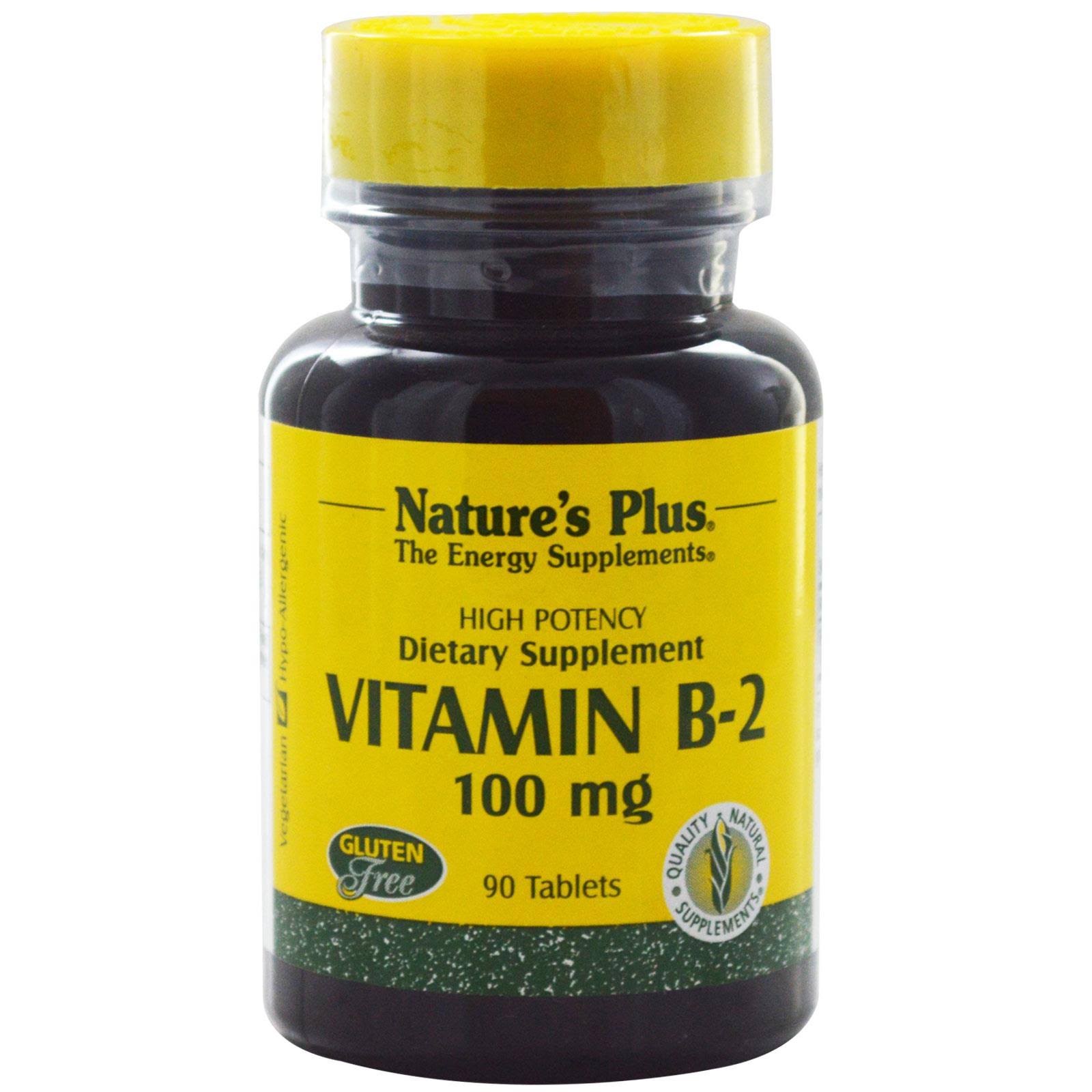 Nature's Plus B-2 Supplement - 100mg, 90 Tablets