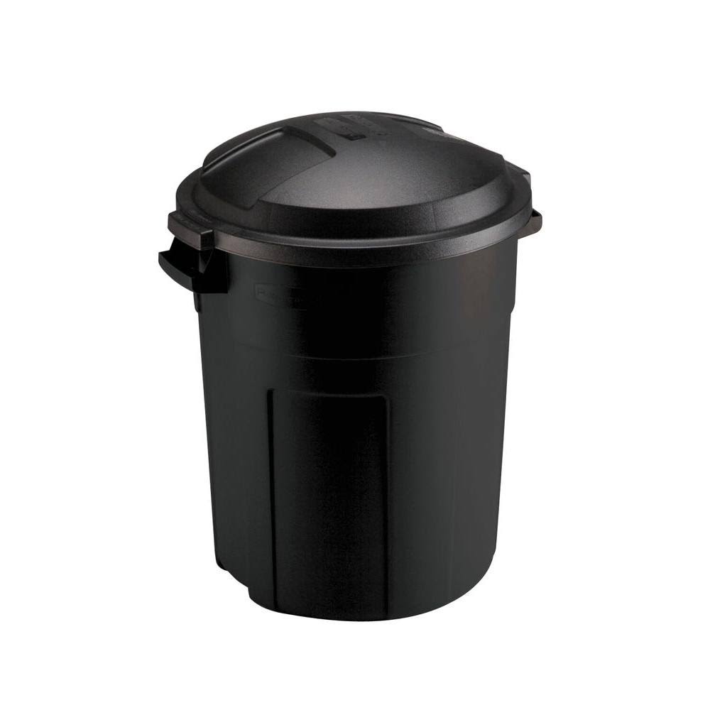 Rubbermaid FG289200BLA Refuse Mocha Container - 6 Pack, 20gal