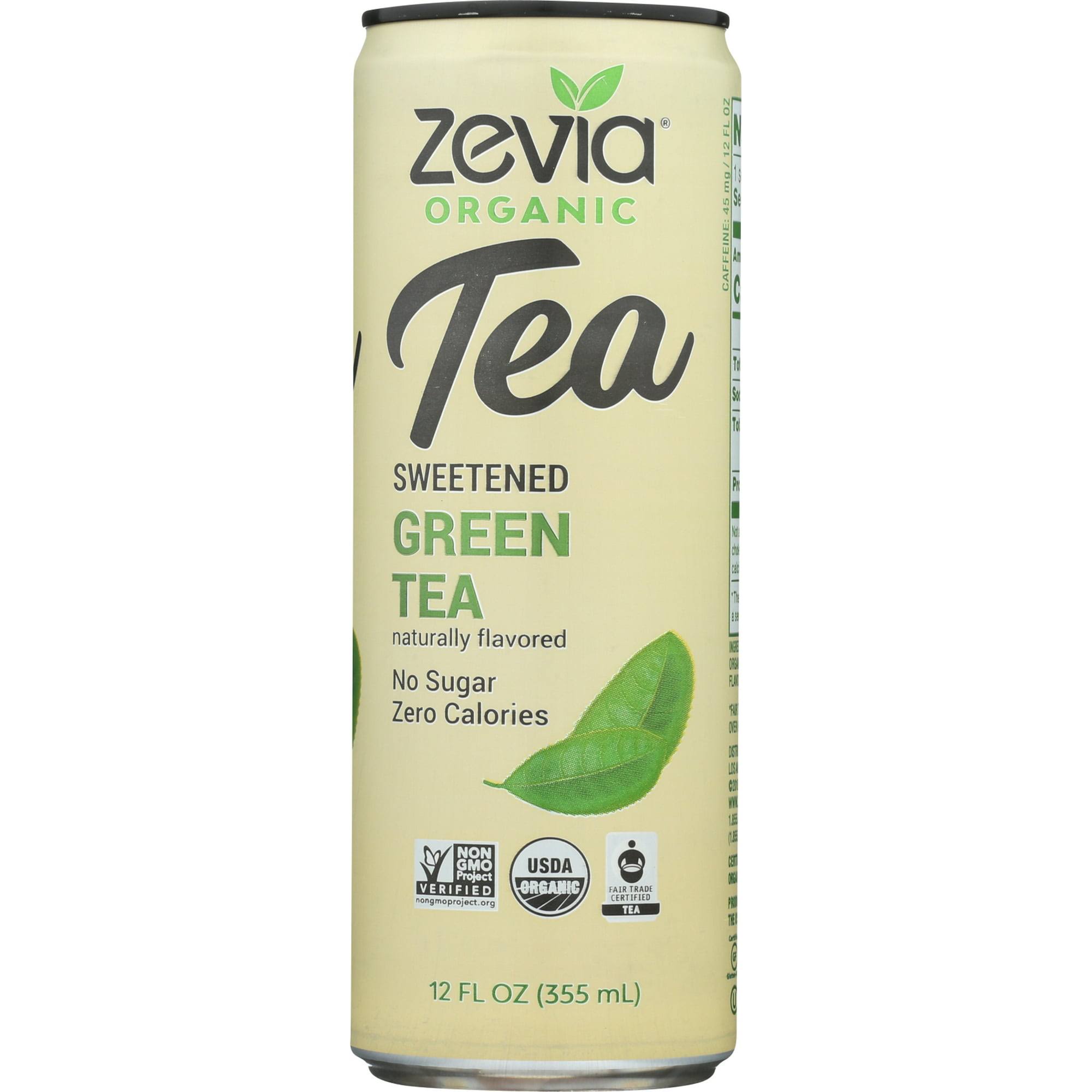 Zevia Tea, Green, Organic, Sweetened - 12 fl oz