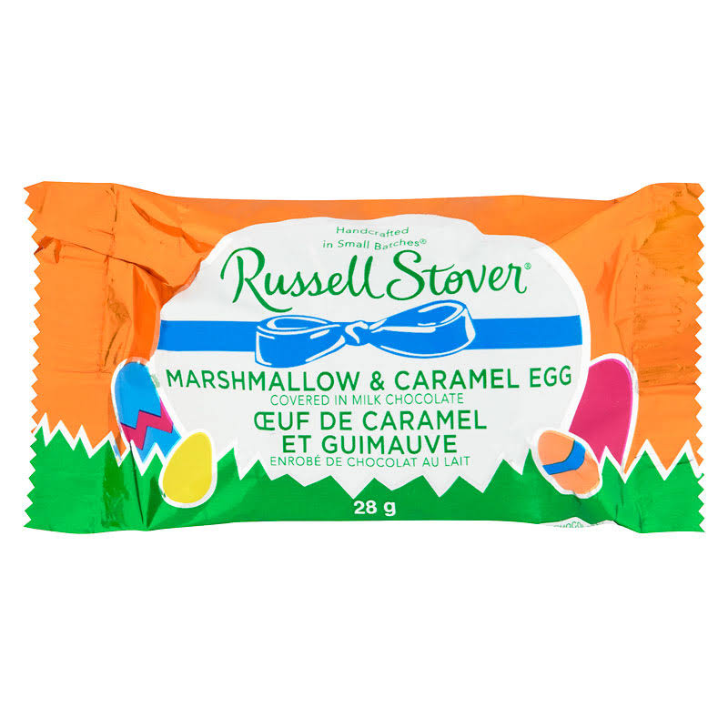 Russell Stover Egg Candy - Marshmallow and Caramel, 1oz