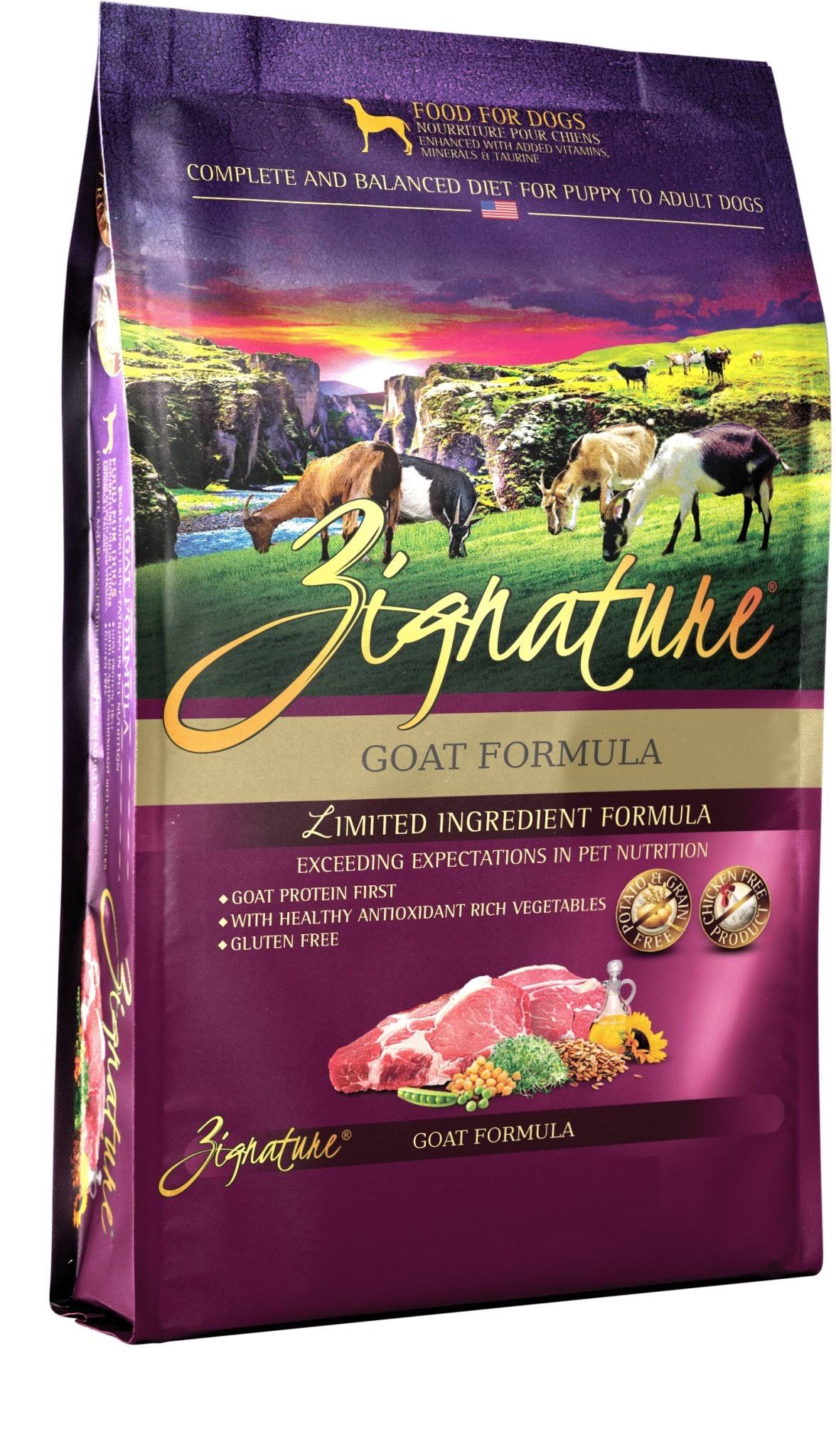 Zignature Limited Ingredient Goat Formula Dry Dog Food