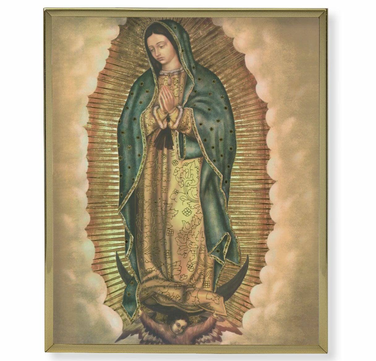 8 inch x 10 inch Our Lady of Guadalupe Plaque, Size: 8 x 10