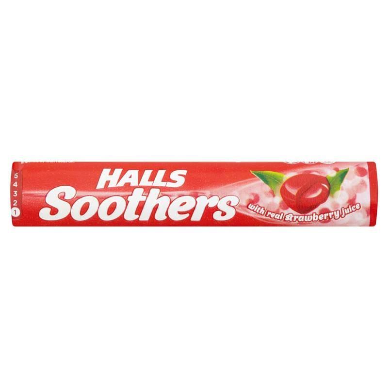 Halls Soothers Sweets - Strawberry, 45g
