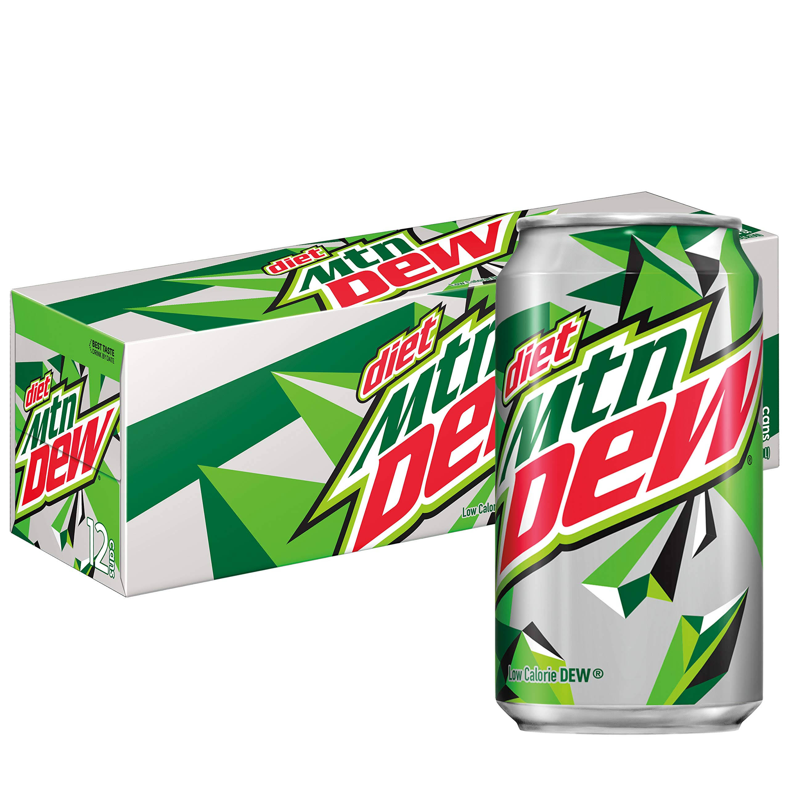 Mountain Dew Diet Soda - 12oz, 12 Cans