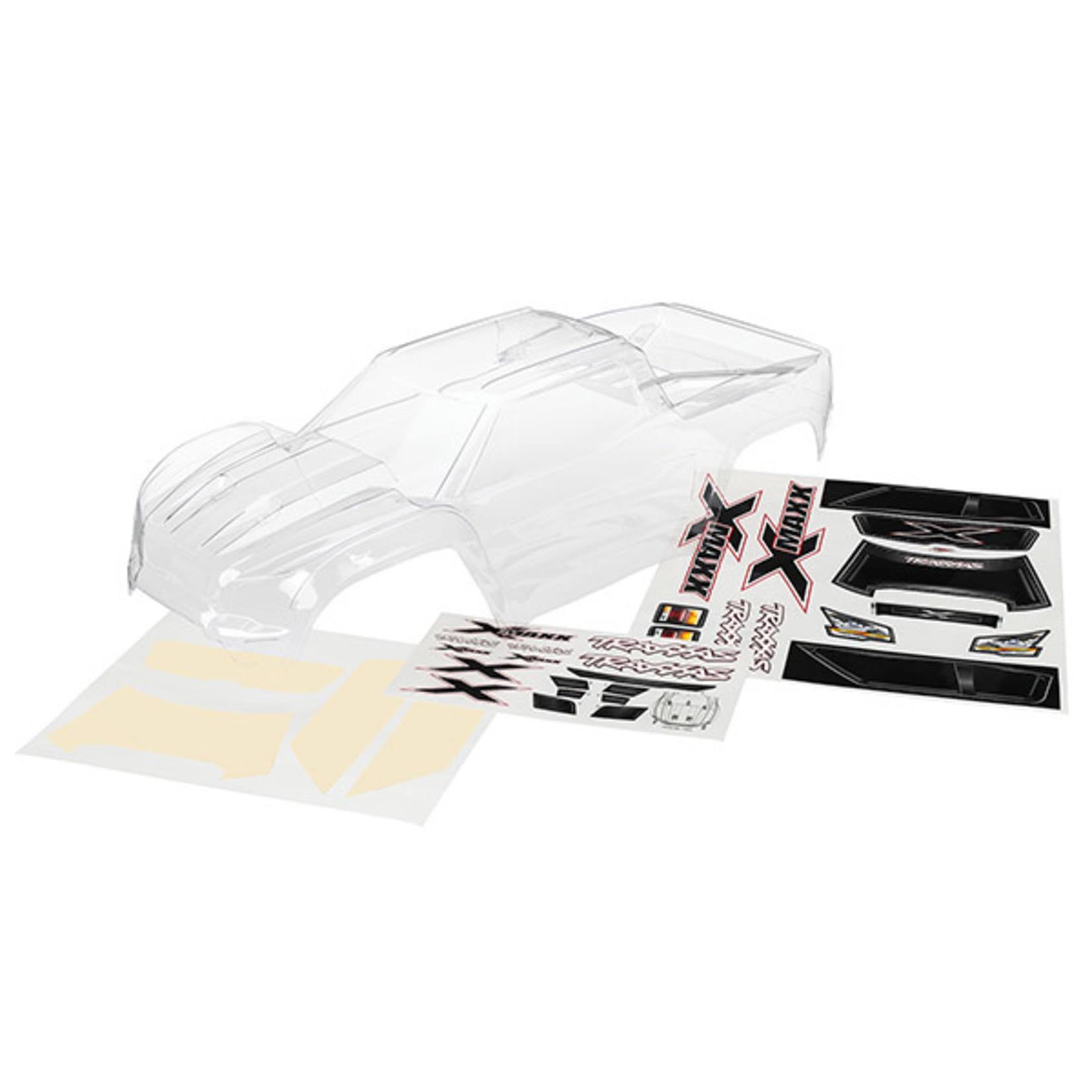 Traxxas 7711 RC Vehicle Clear X Maxx Body - with Decal Sheet