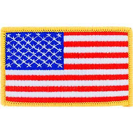 Eagle Emblems pm5412 Patch-flag USA Made in USA (Left Arm) (2"x3-1/4")