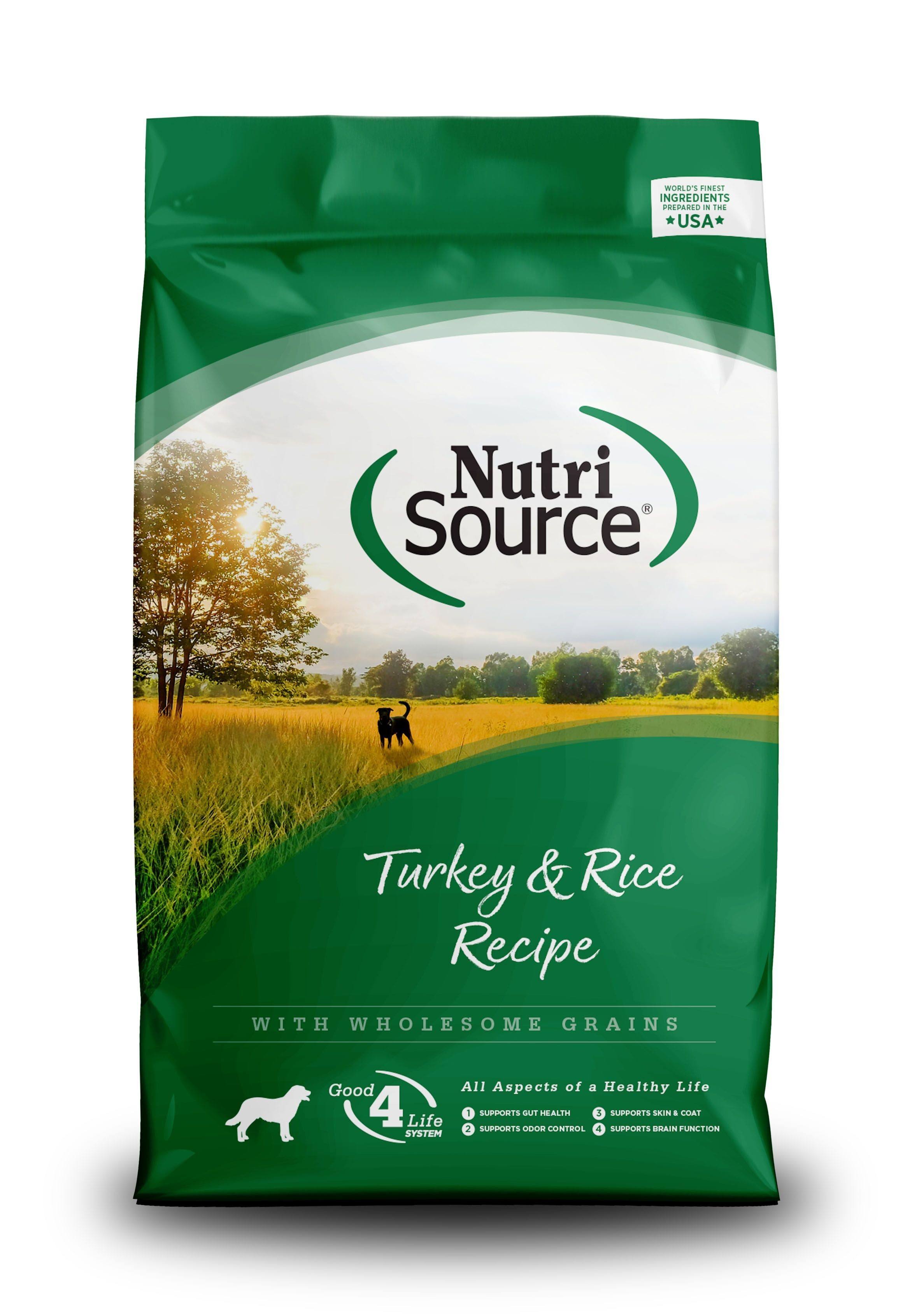 NutriSource Turkey & Rice Dry Dog Food, 5-Lb.