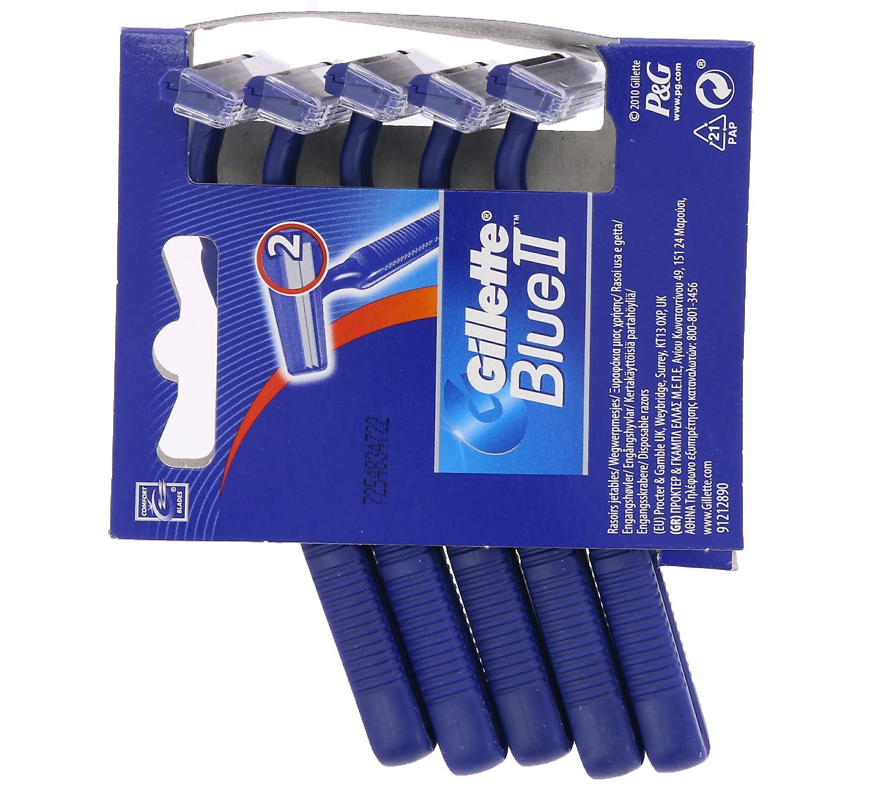 Gillette Blue II Men's Disposable Razors - 5 Pack
