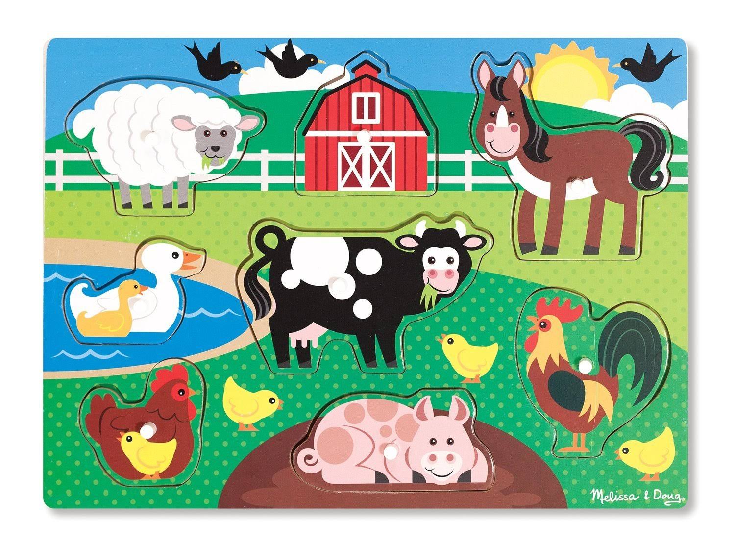 Melissa & Doug - Farm Peg Puzzle