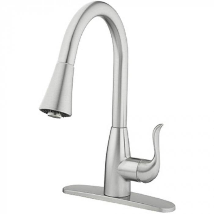 Homewerks Worldwide 239958 HomePointe Kitchen Faucet - With Single Handle, Brushed Nickel