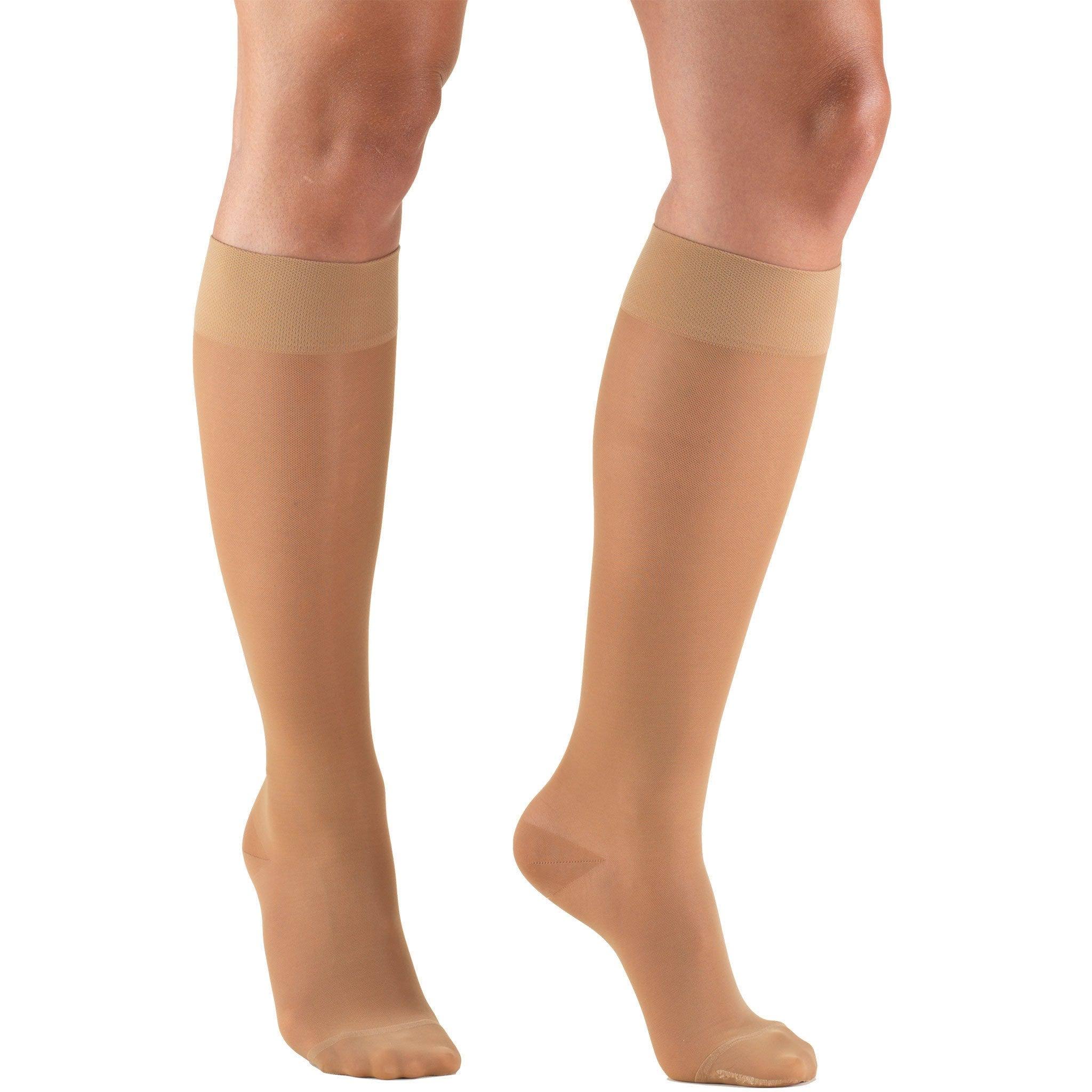 Truform Lites Women's 15-20 mmHg Knee High / Large / Beige