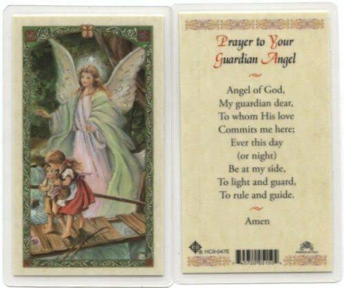 Prayer to Your Guardian Angel Holy Card