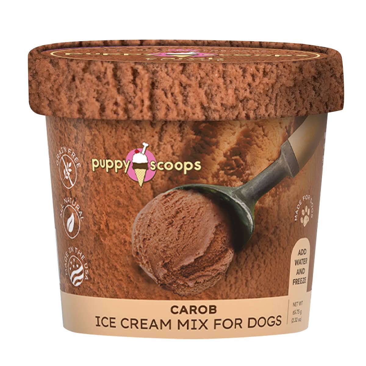 Puppy Cake Scoops Carob Ice Cream Mix for Dogs