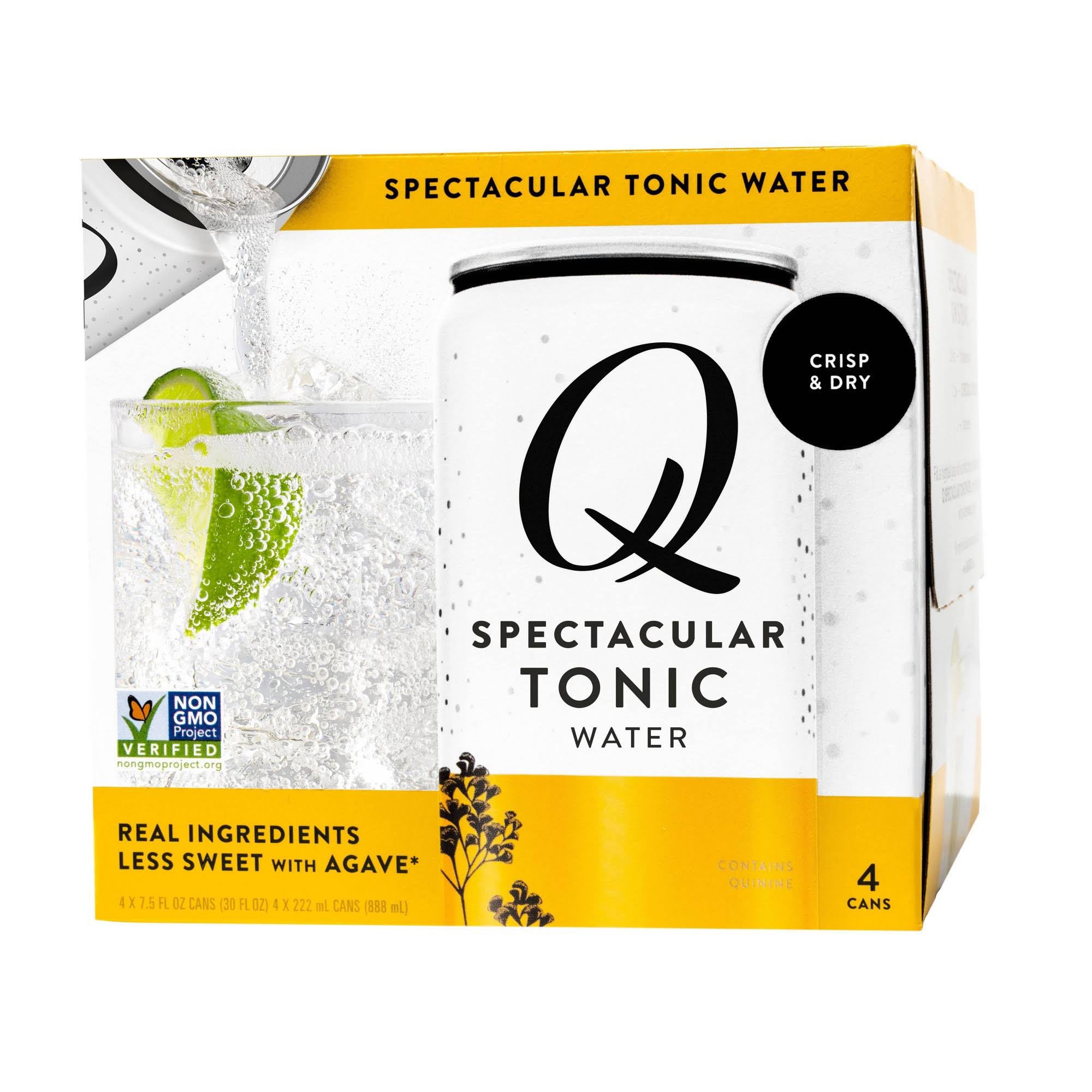 Q Drinks Tonic Water, 7.5 Fl Oz (pack of 4)