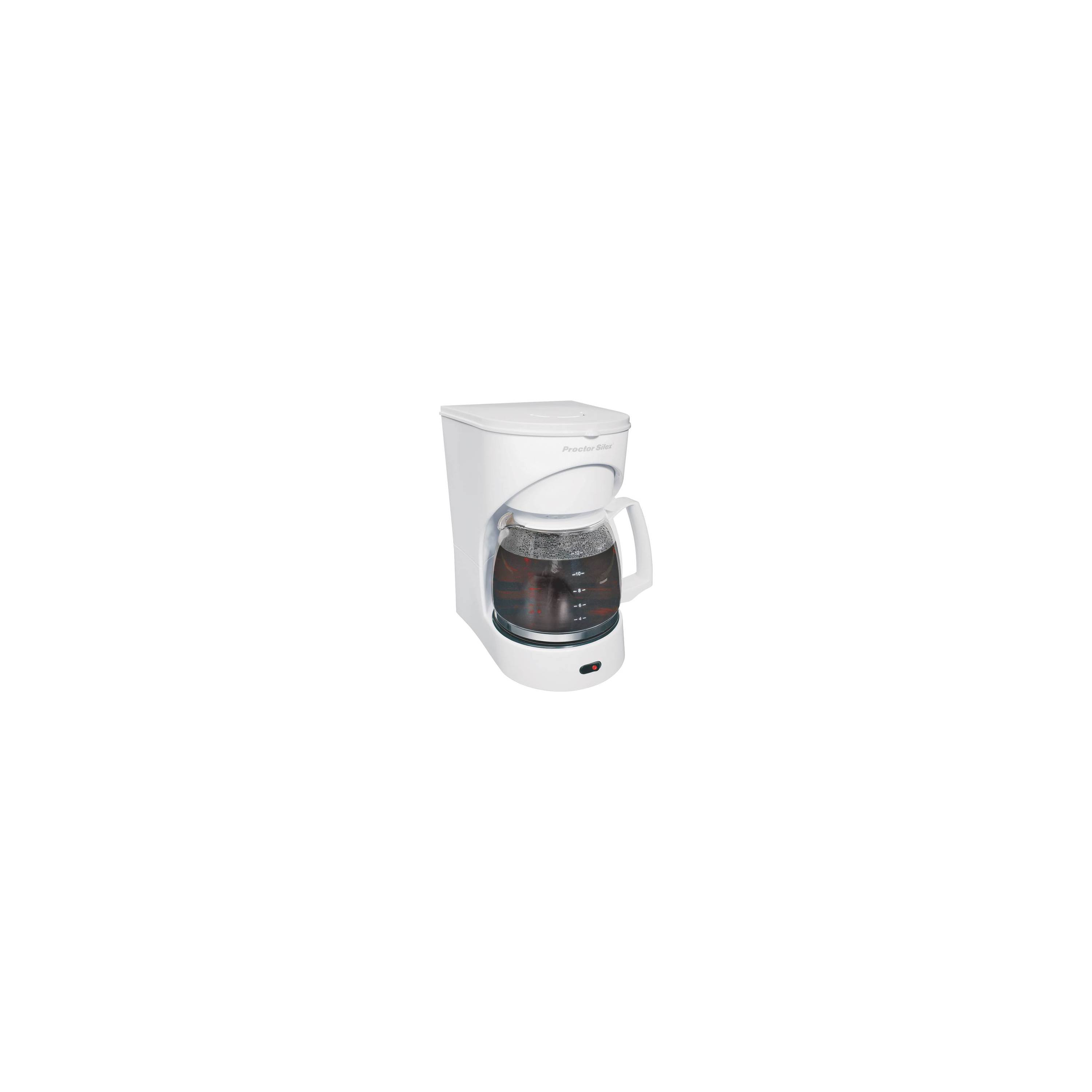 Proctor Silex Auto Pause and Serve Coffee Maker - 12-Cup, White