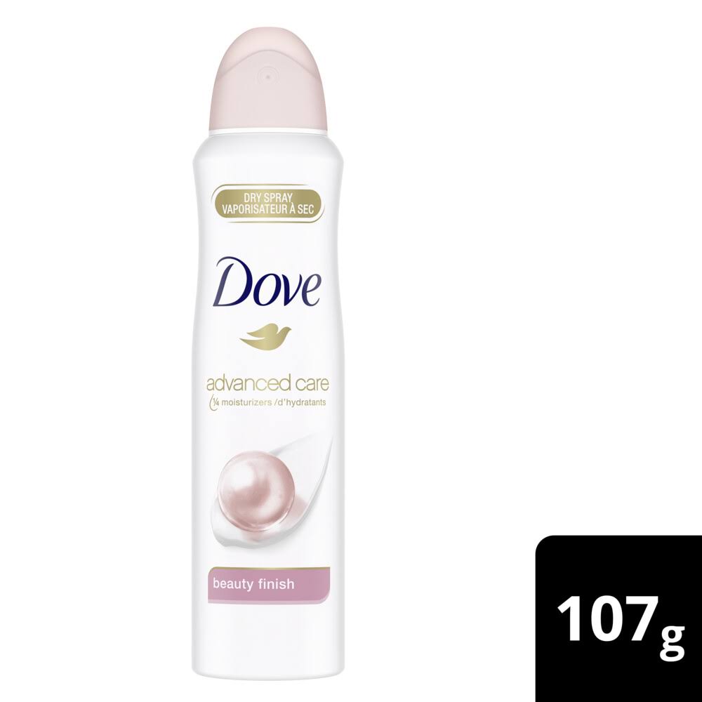 Dove Unisex Beauty Finish Dry Spray Antiperspirant - 107g