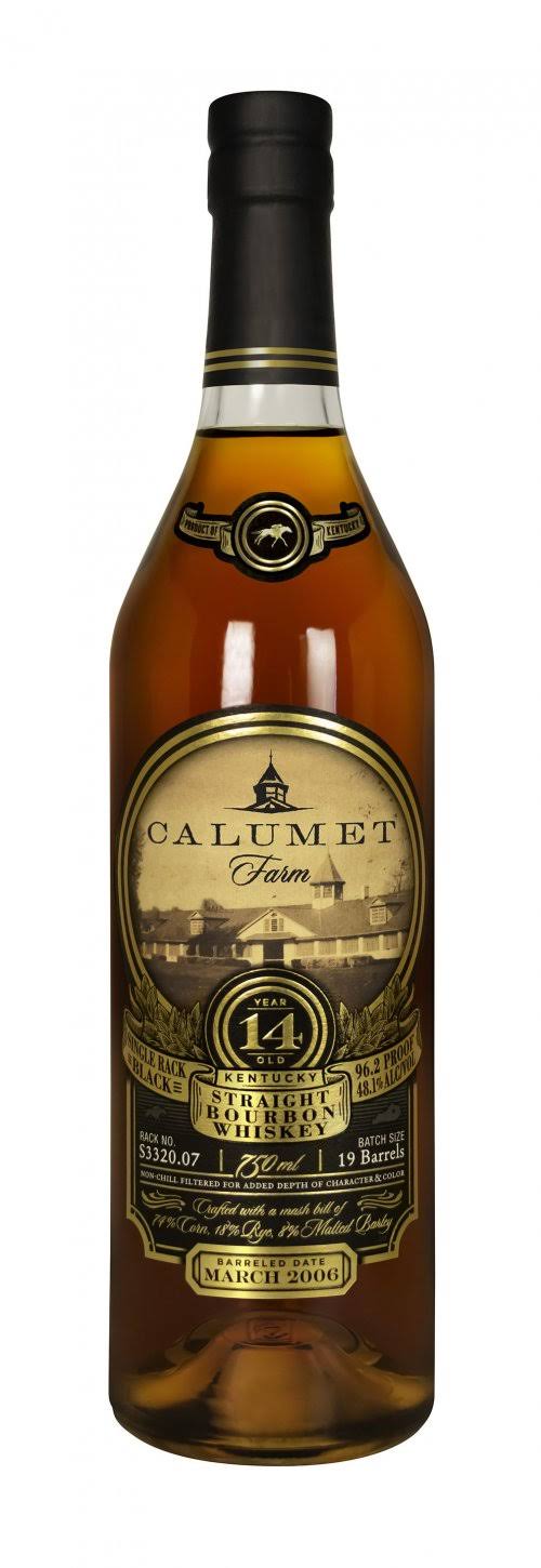 Calumet Farm Bourbon Single Rack Black 14 Year 750ml