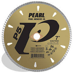 Pearl Abrasive P5 Tile & Stone Blade, 6mm Rim 4 1/2" x 0.060" x 7/8", 5/8" (DIA45SHD)