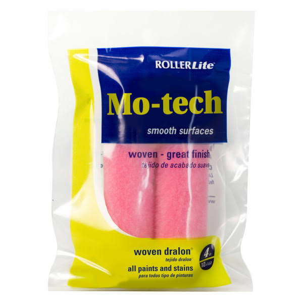 RollerLite 4" x 1/4" Shed-Resistant Motech Mini Roller Covers, 2/Pack