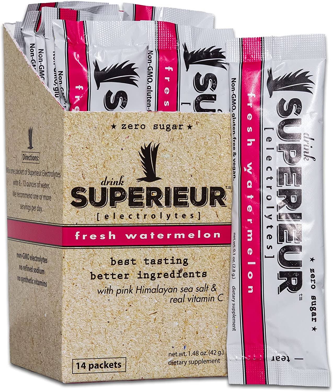 Superieur Electrolytes Fresh Watermelon Drink - Vashon Thriftway - Delivered by Mercato