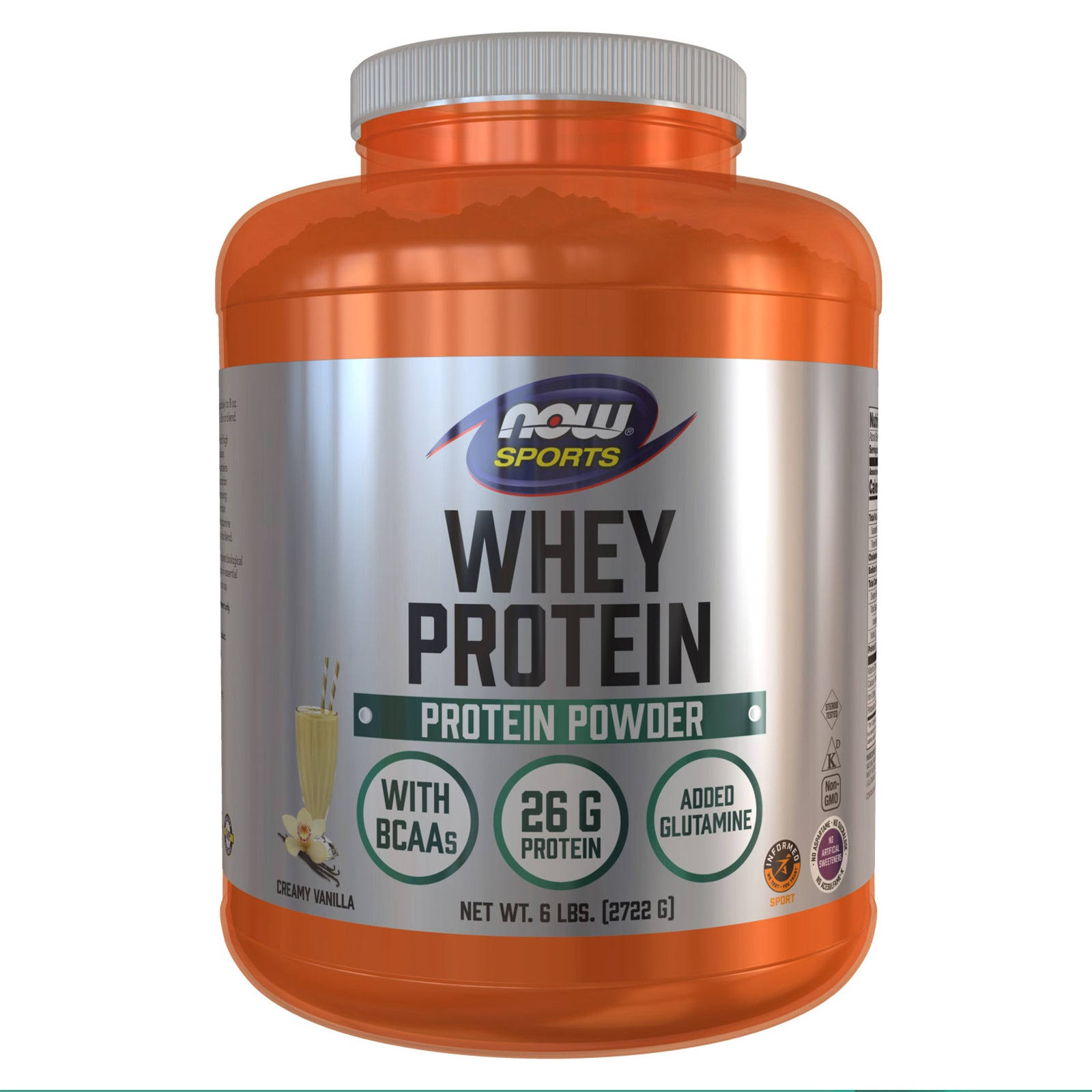 Now Foods Whey Protein - Vanilla, 6lbs
