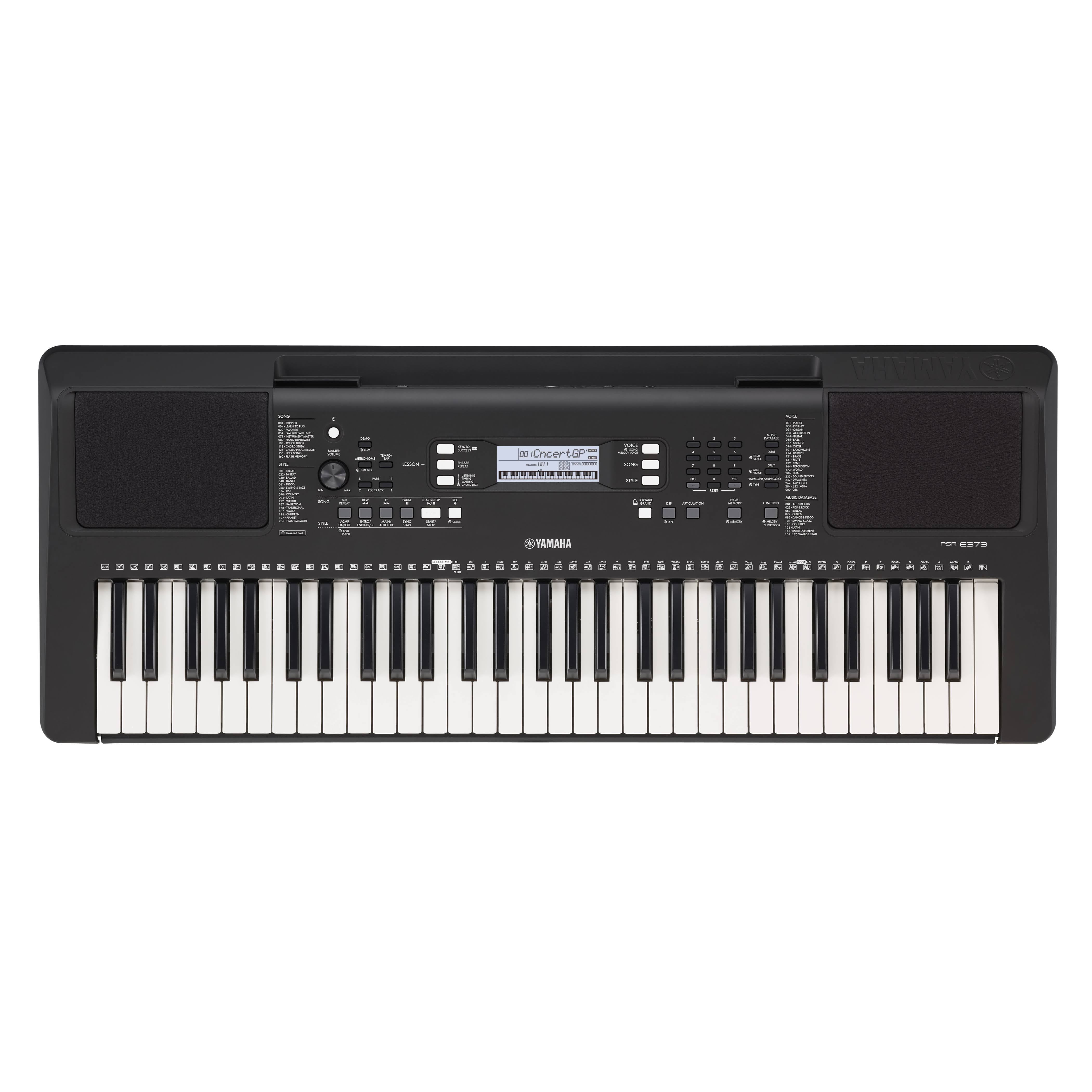 Yamaha PSRE373 61-Key Touch Sensitive Portable Keyboard