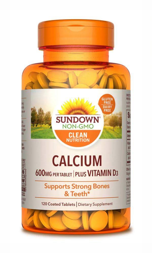 Sundown Naturals Calcium Plus Vitamin D3 Supplement - 120 Tablets