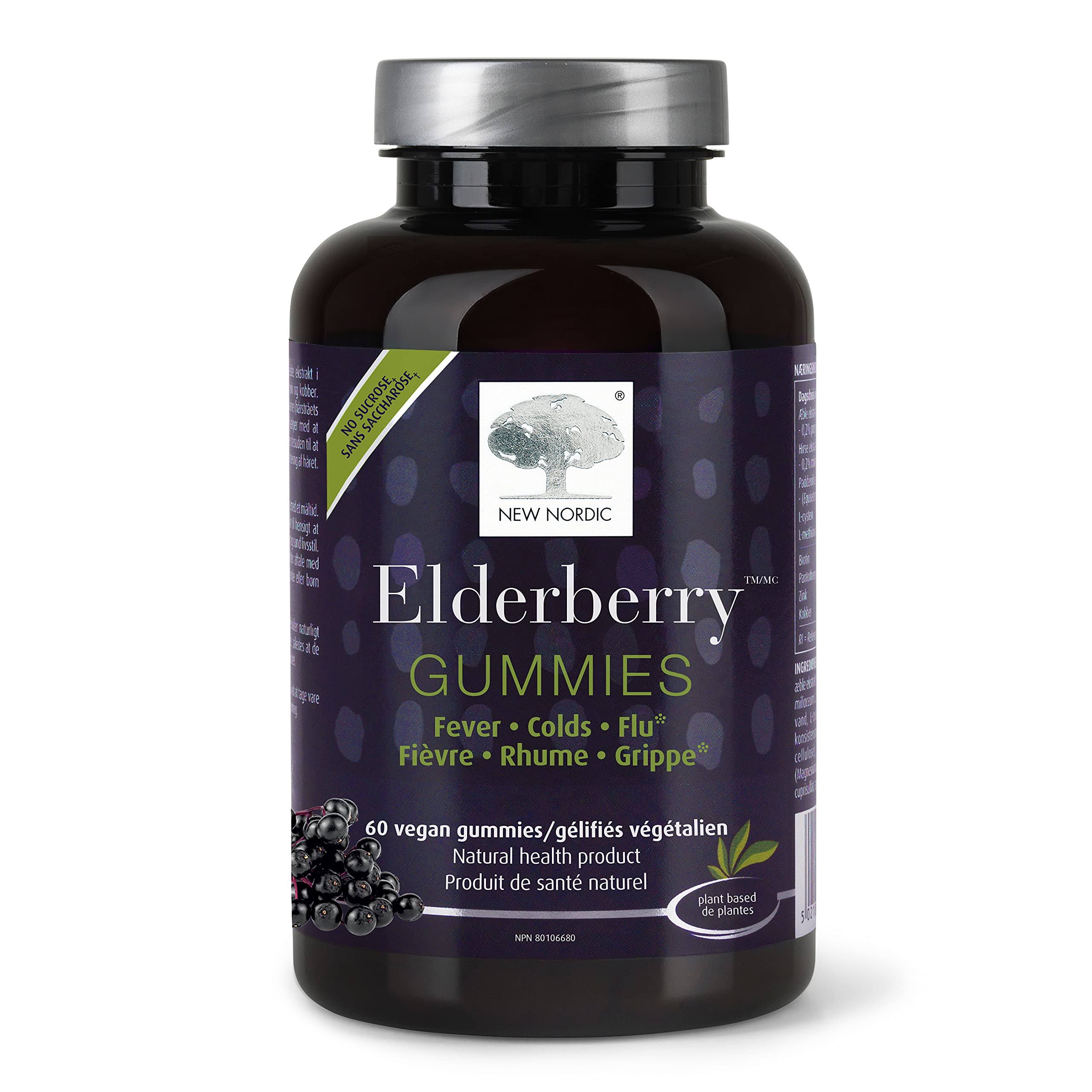 New Nordic Elderberry Vegan Gummies - 60 Gummies