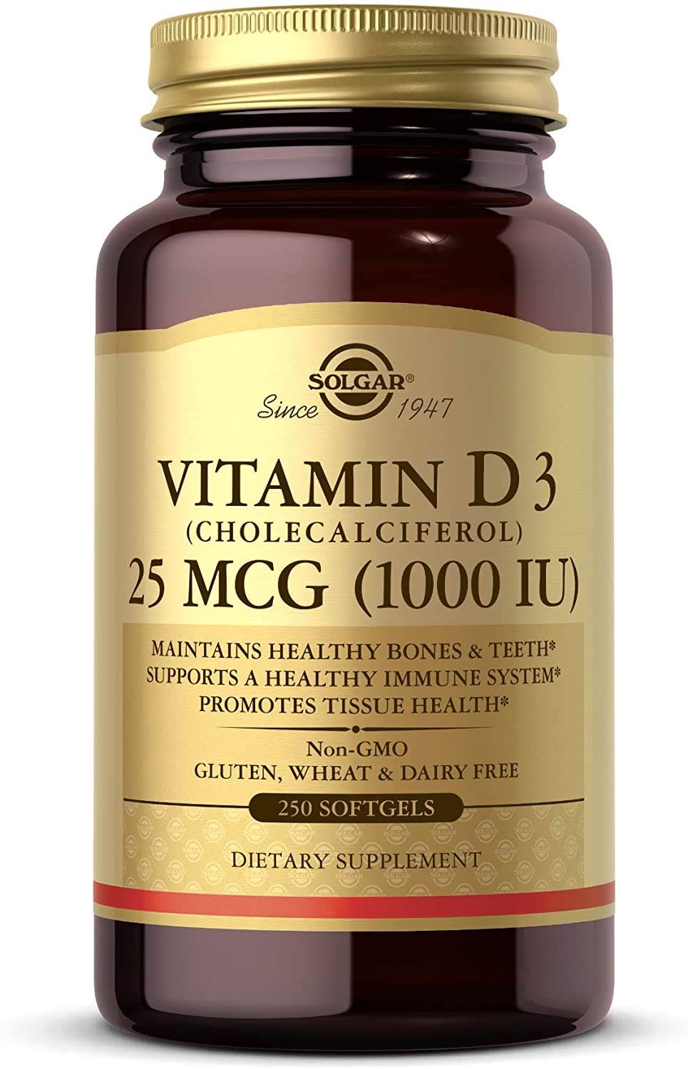 Solgar Natural Vitamin D3 1000 IU