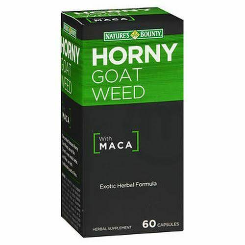 Nature's Bounty Horny Goat Weed with Maca Herbal Supplement Capsules
